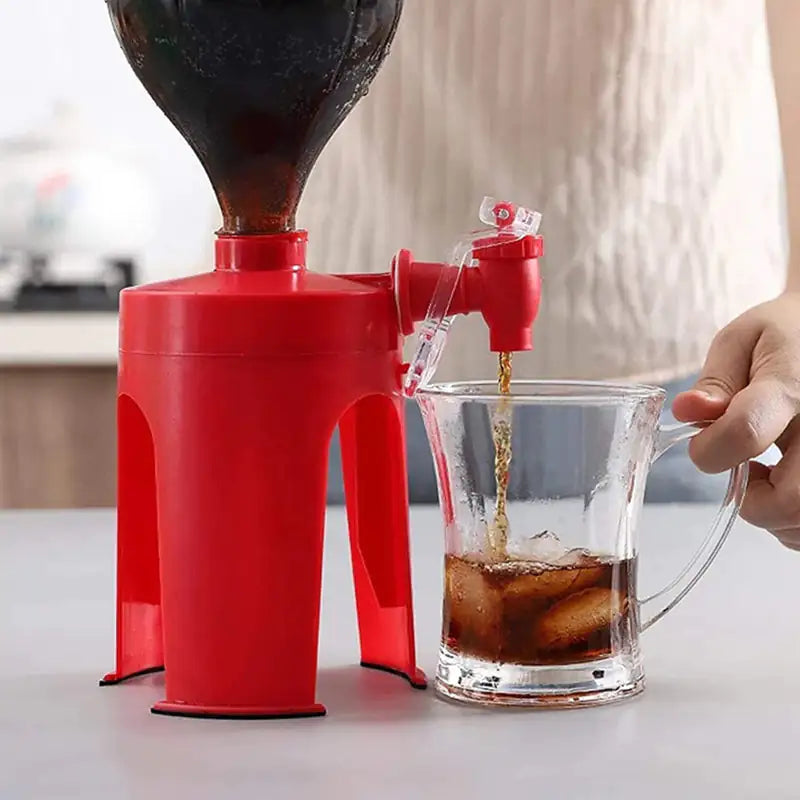 Upside Down Automatic Beverage Dispenser - A Novelty Drink Pouring Gadget for Home and Parties