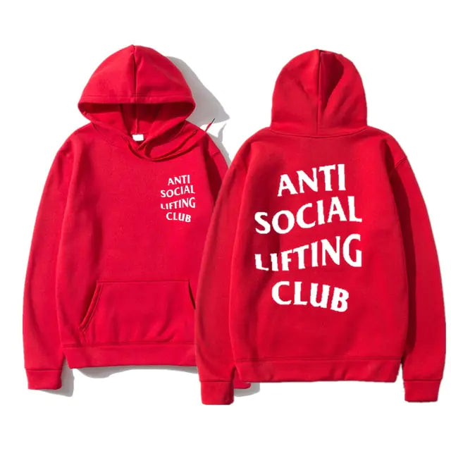 Anti Social Lifting Club Hoodies - Stylish Comfort for Autumn and Winter