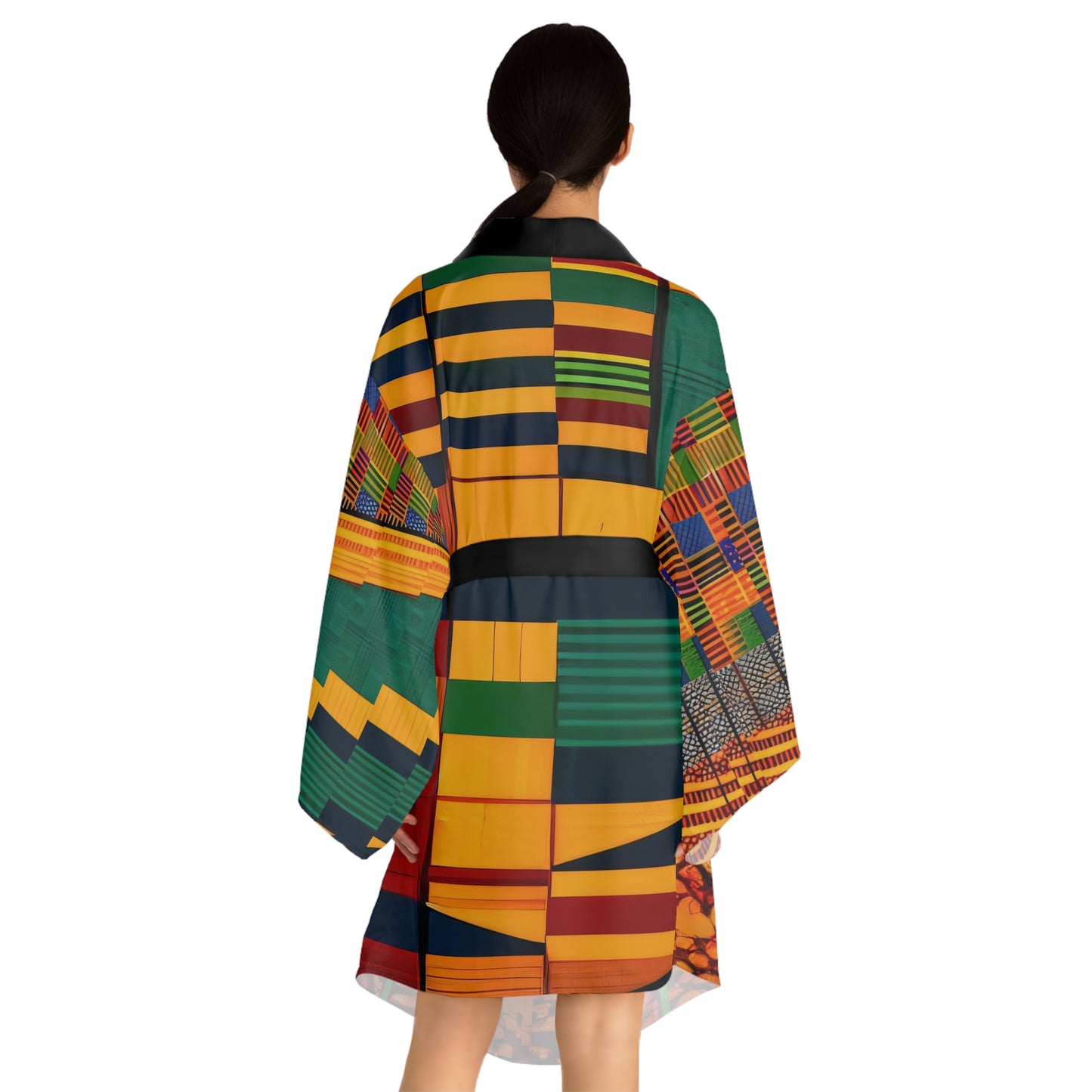 Sophisticated Cosmopolitan Series (Q) Long Sleeve Kimono Robe 🌸