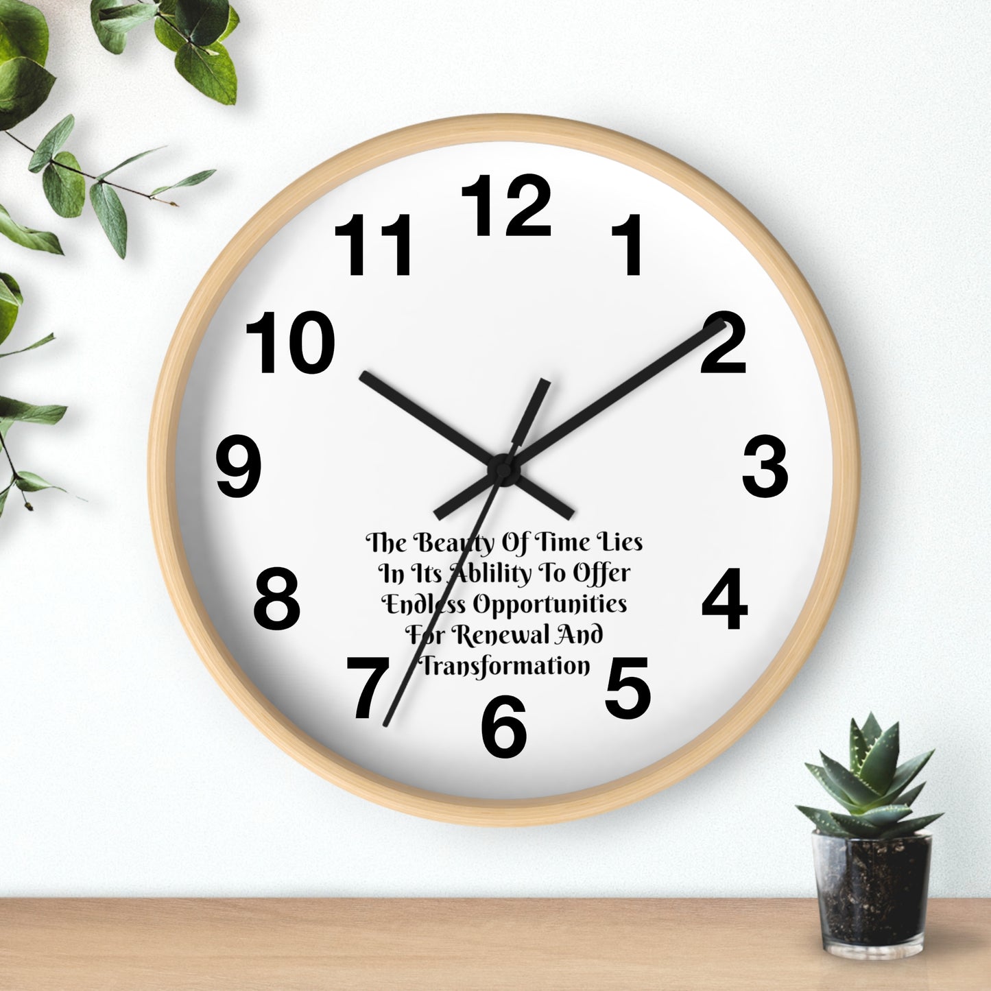 The beauty of time lies in its ability to offer endless opportunities for renewal and transformation! Clock Wall Clock Home Use!!