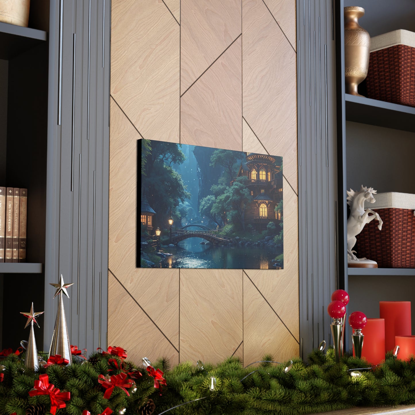 Forest For The Trees Night Canvas Gallery Wraps