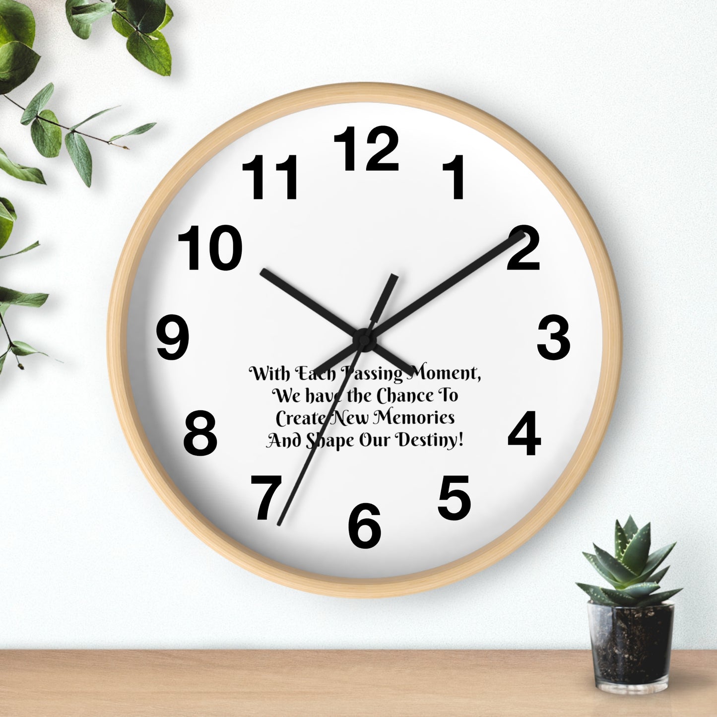 With each passing moment, we have the chance to create new memories and shape our destiny! Clock Wall Clock Home Use!!