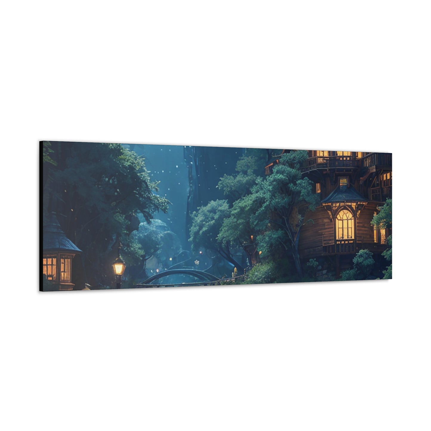 Forest For The Trees Night Canvas Gallery Wraps