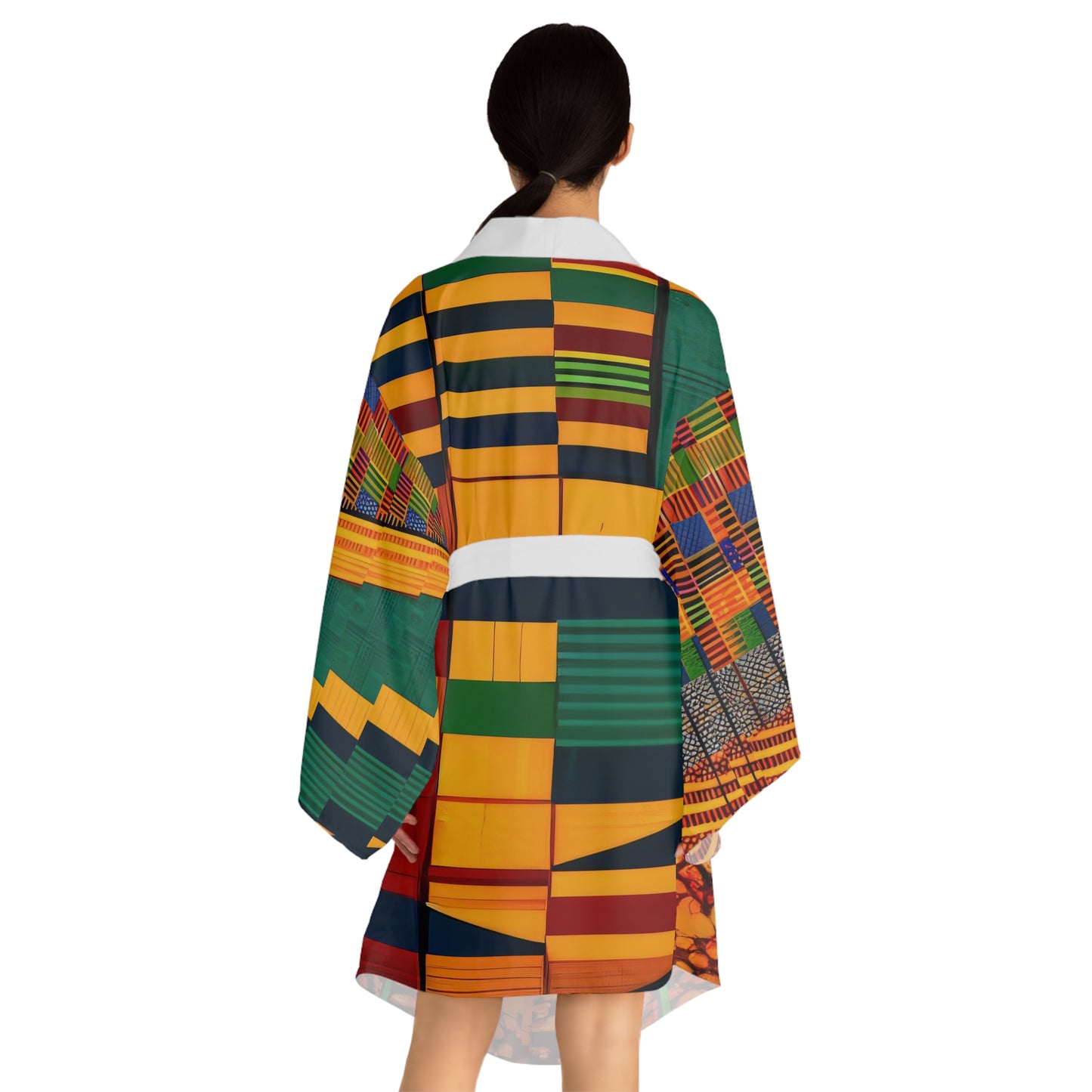 Sophisticated Cosmopolitan Series (Q) Long Sleeve Kimono Robe 🌸