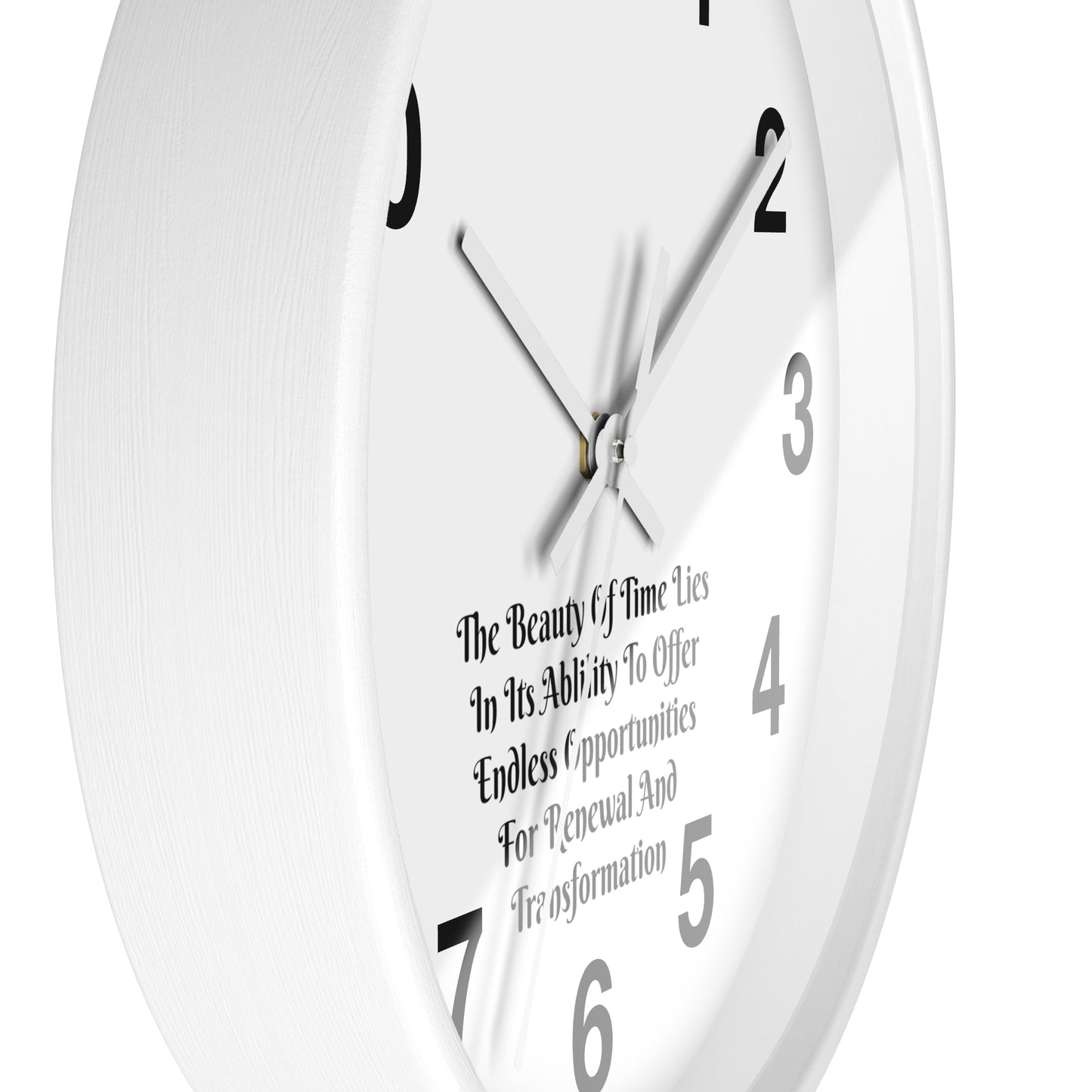 The beauty of time lies in its ability to offer endless opportunities for renewal and transformation! Clock Wall Clock Home Use!!