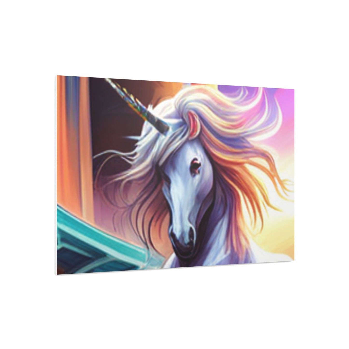 Enchanting Unicorn Art: Customizable Foam Board Prints