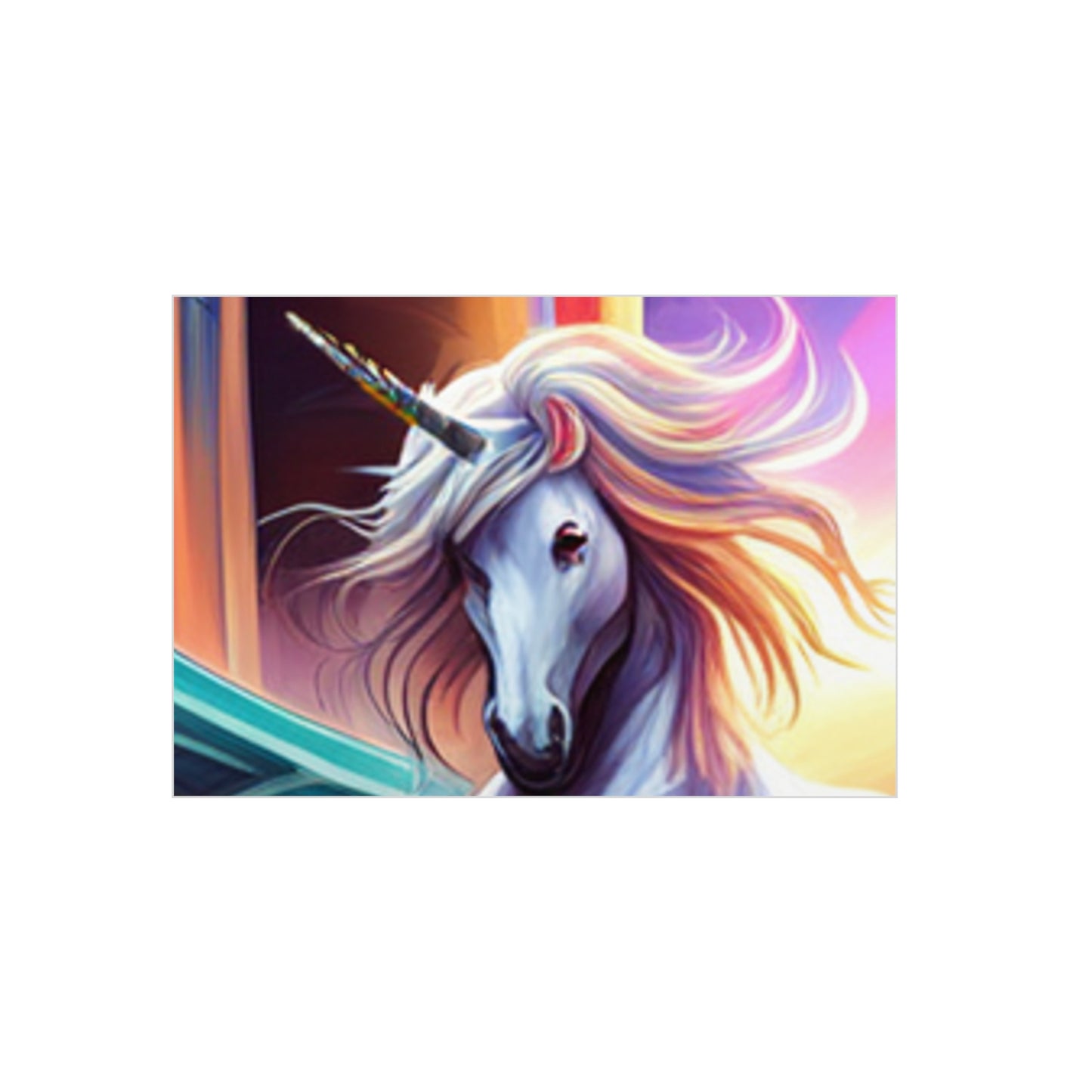 Enchanting Unicorn Art: Customizable Foam Board Prints