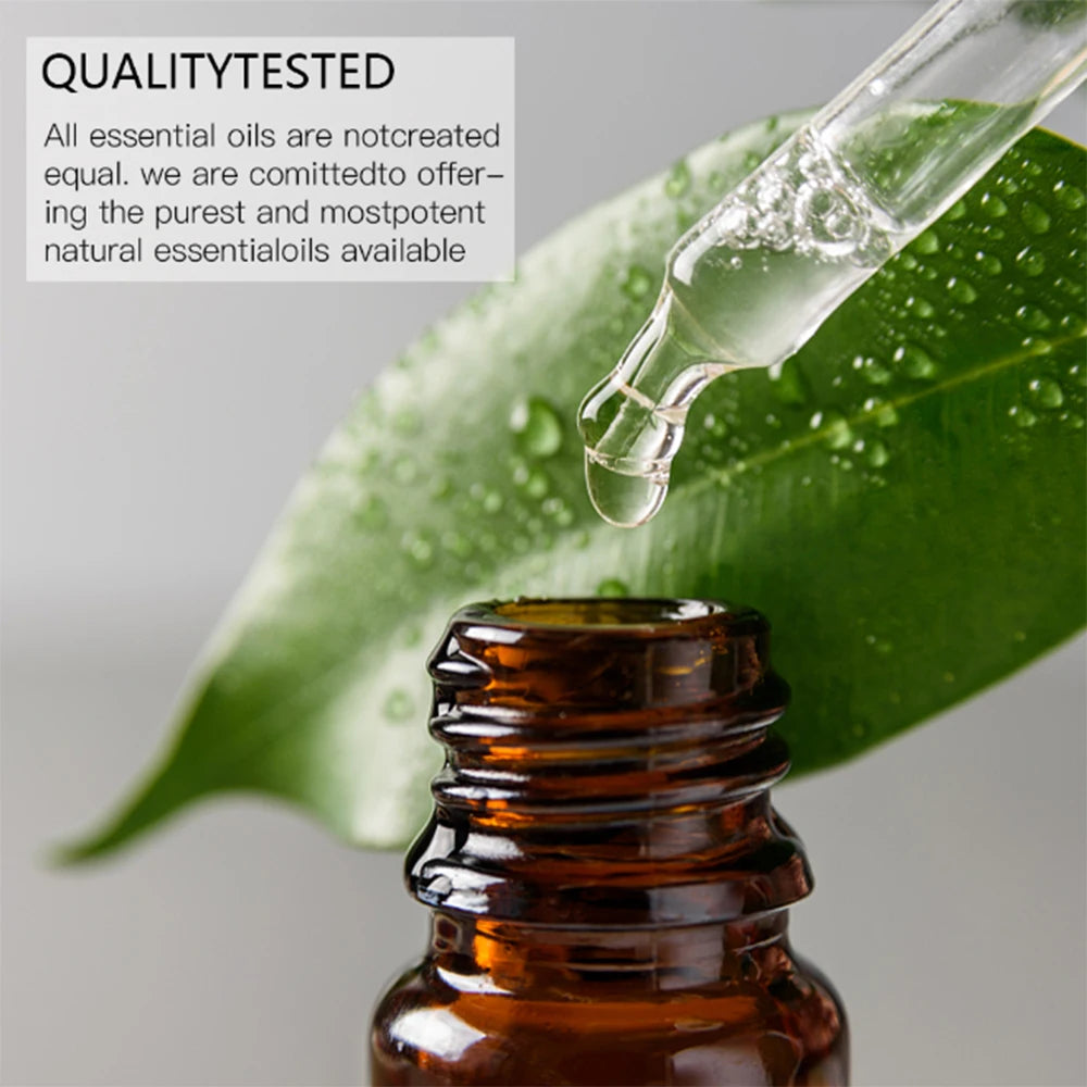 12 Kinds 100% Pure Essential Oils Set Diffuser Oils Lavender Tea Tree Lemon Rose Sweet Orange Chamomile Eucalyptus Peppermint