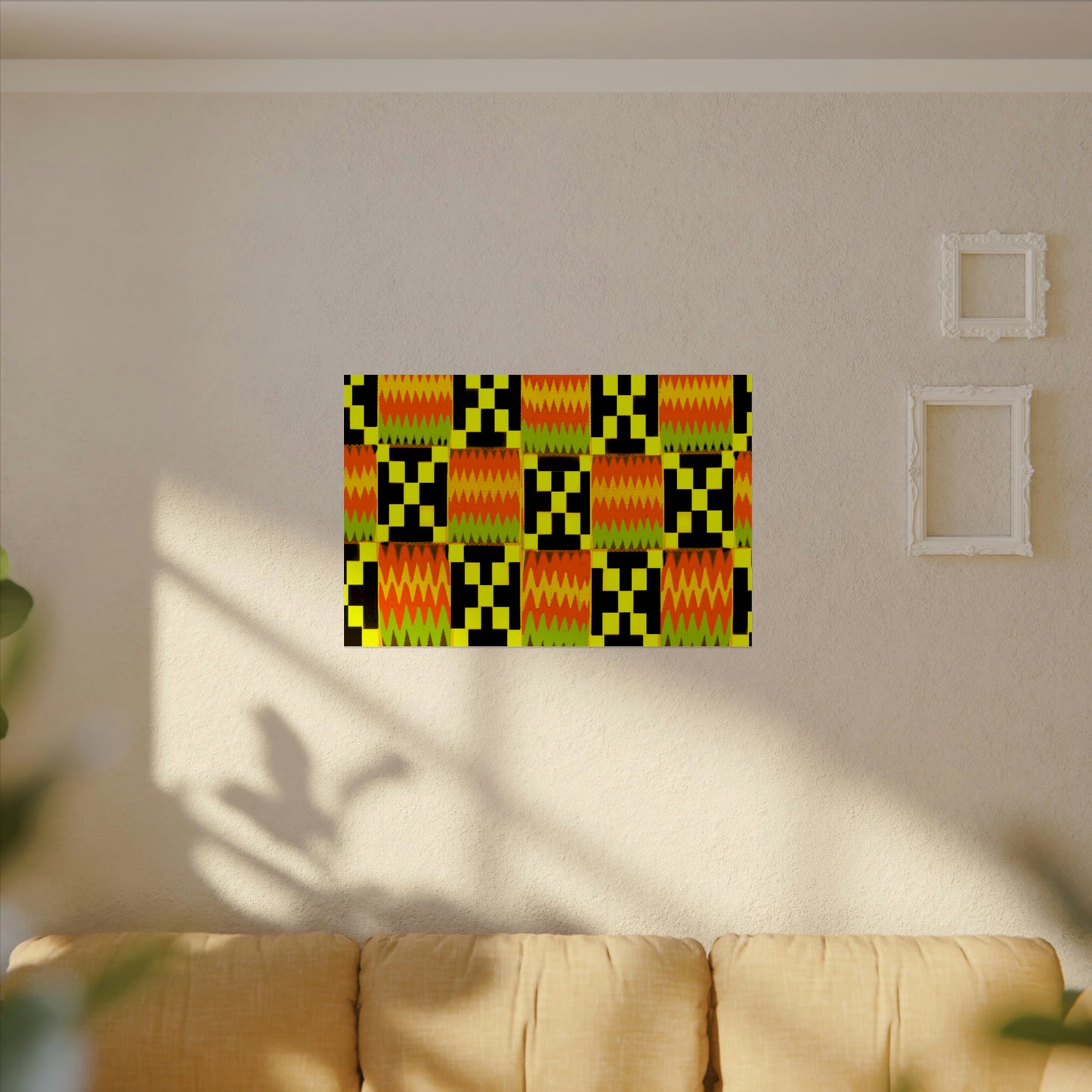 Bring African Flair to Your Walls: Kente Design Watercolor Posters