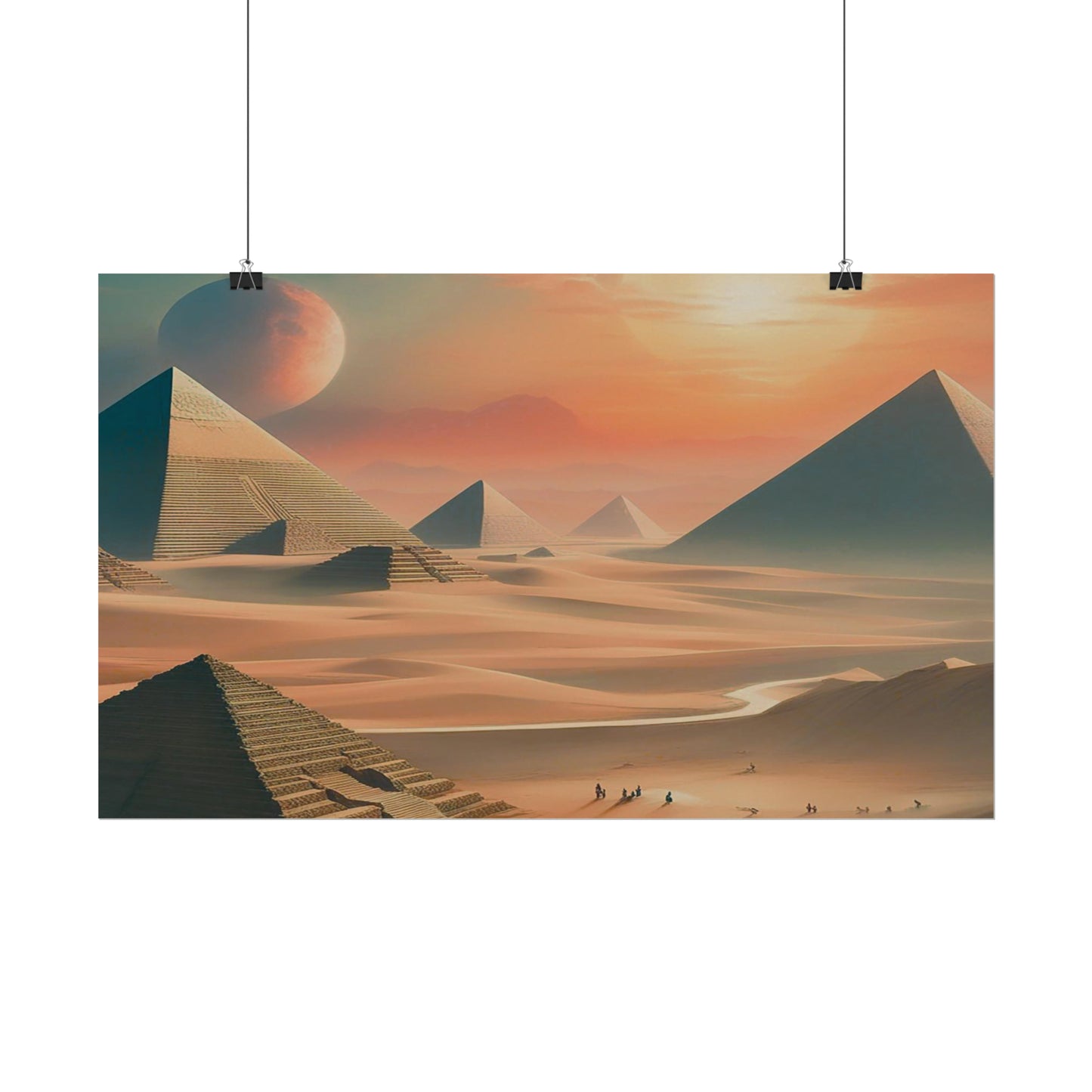Pyramids of Egypt Watercolor Posters: Timeless Wonders for Your Walls