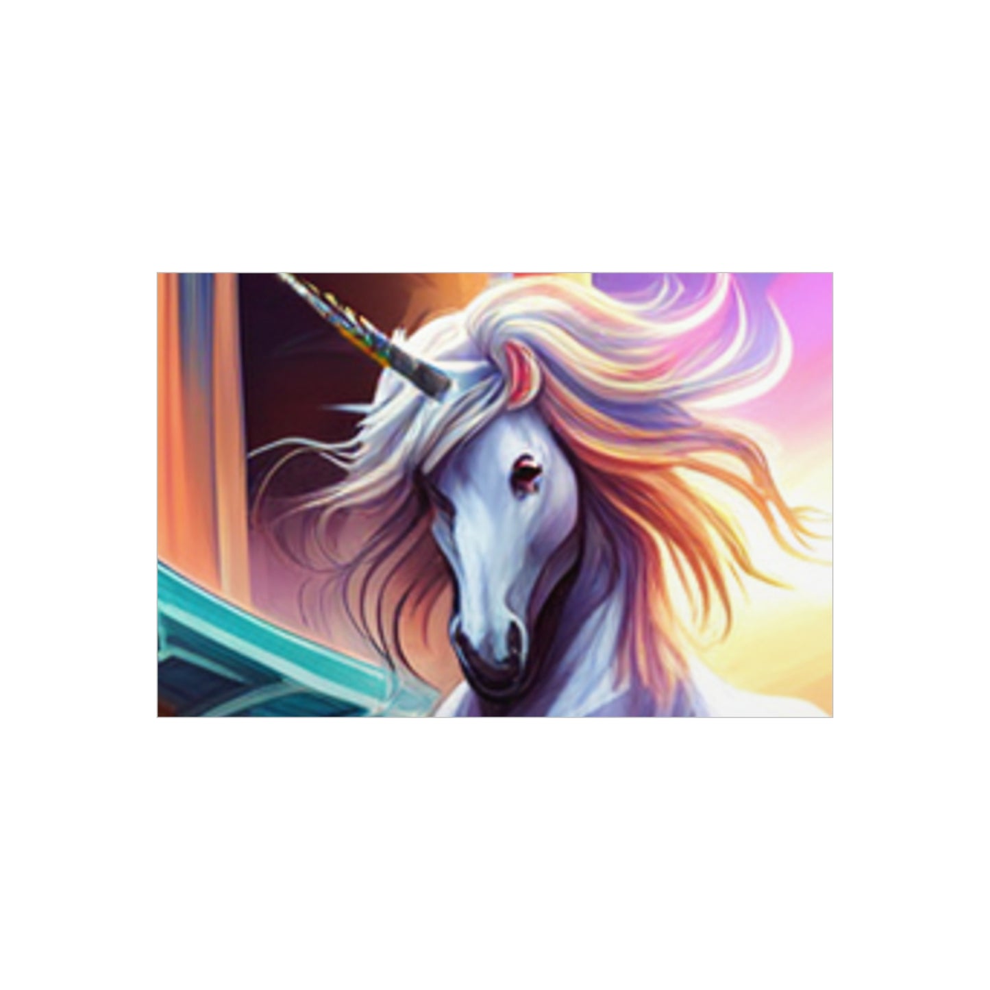Enchanting Unicorn Art: Customizable Foam Board Prints