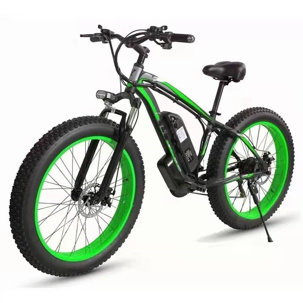 Versatile E-Bike for Snow & Trails: 21-Speed Electric Mountain Bike