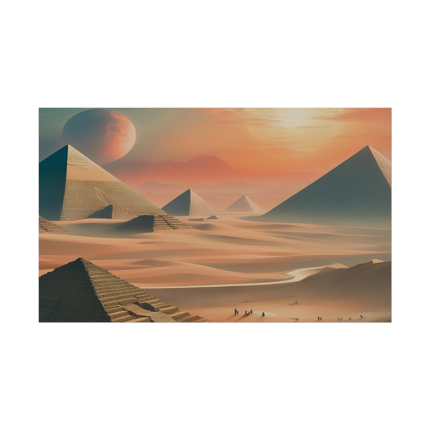 Pyramids of Egypt Watercolor Posters: Timeless Wonders for Your Walls
