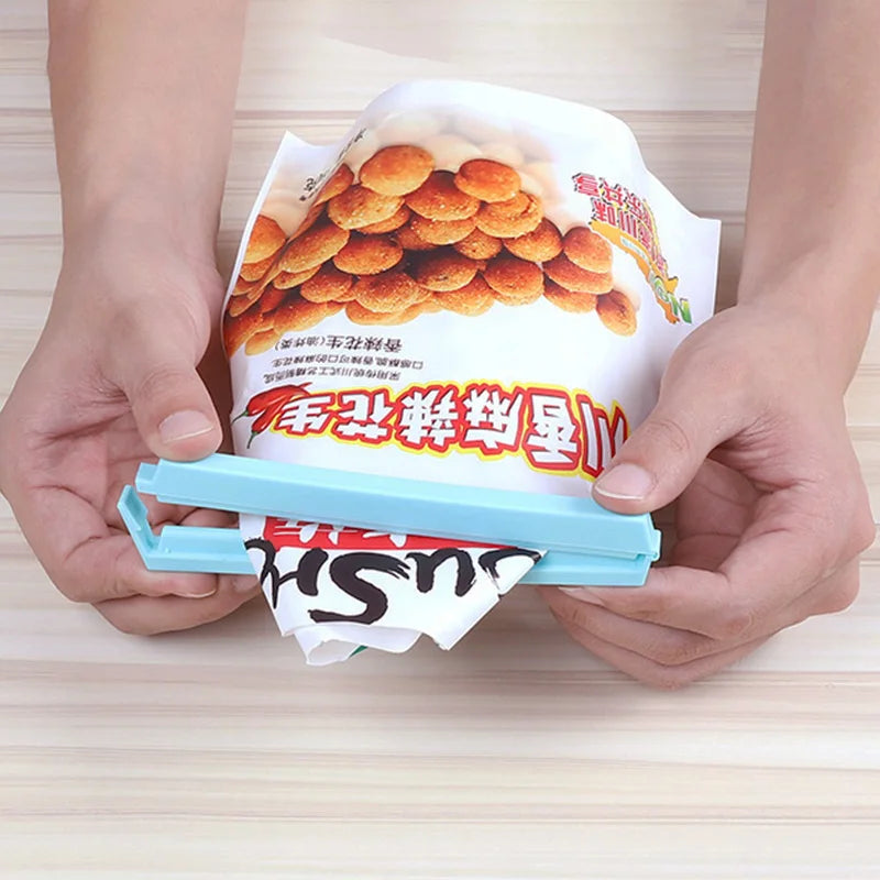 12 PCS Food Snack Package Bag Sealing Clips - Plastic Clips for Kitchen Storage and Organization Accessories