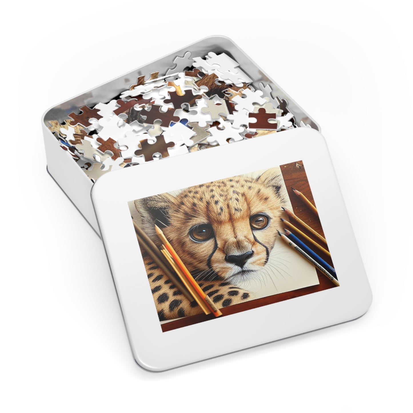 African Leopard Cub Jigsaw Puzzle: Wildly Captivating! ( 252, 500, 1000-Piece)