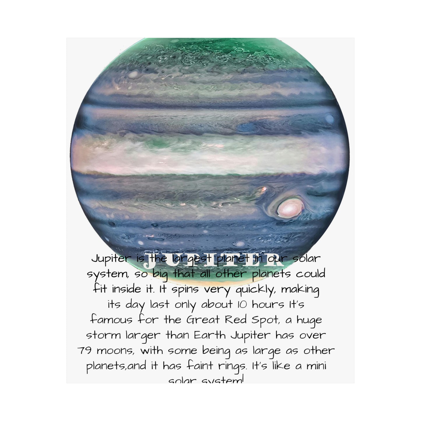 Jupiter's Majesty: Premium Cosmos Series Poster