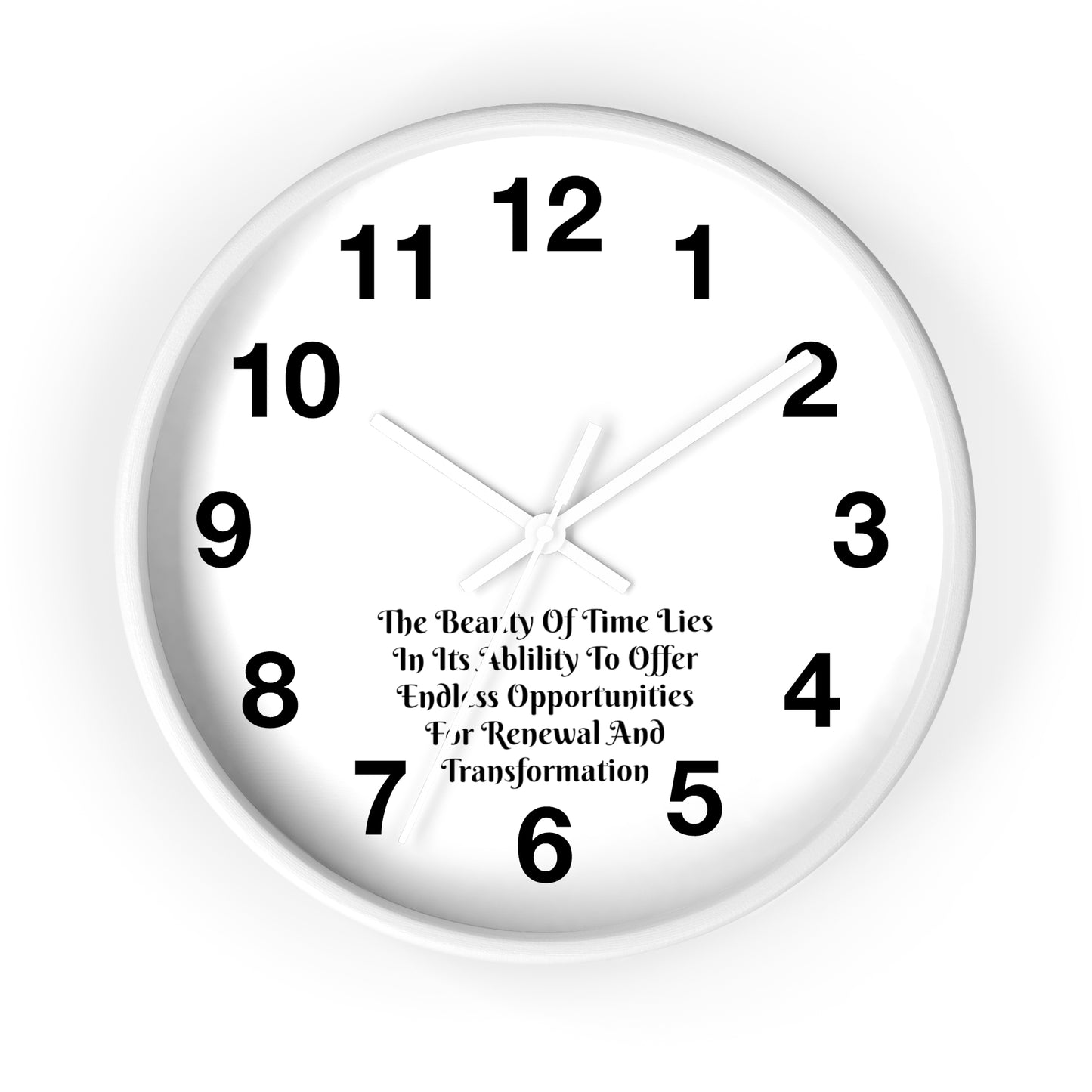 The beauty of time lies in its ability to offer endless opportunities for renewal and transformation! Clock Wall Clock Home Use!!