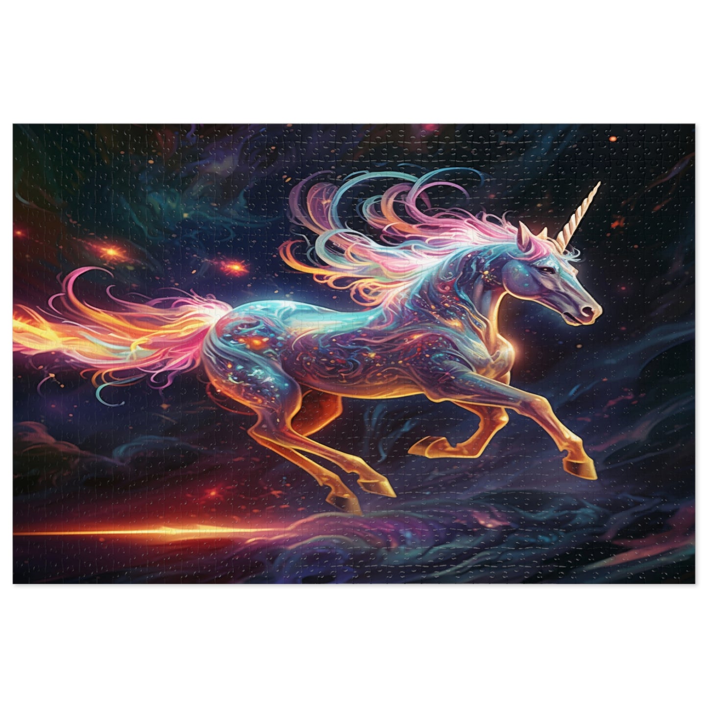 "The Magic Pony" Puzzle: Fantasy, Fun, & Challenge (500,1000-Piece) Rainbow Right