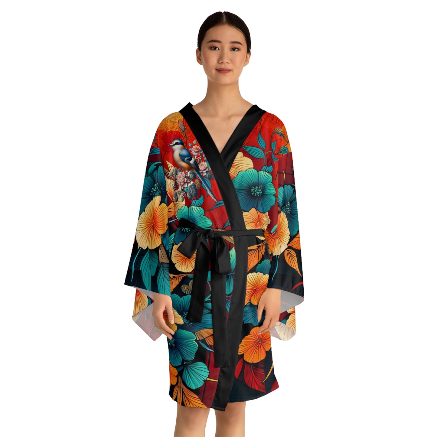 Sophisticated Cosmopolitan Series (J) Long Sleeve Kimono Robe 🌸
