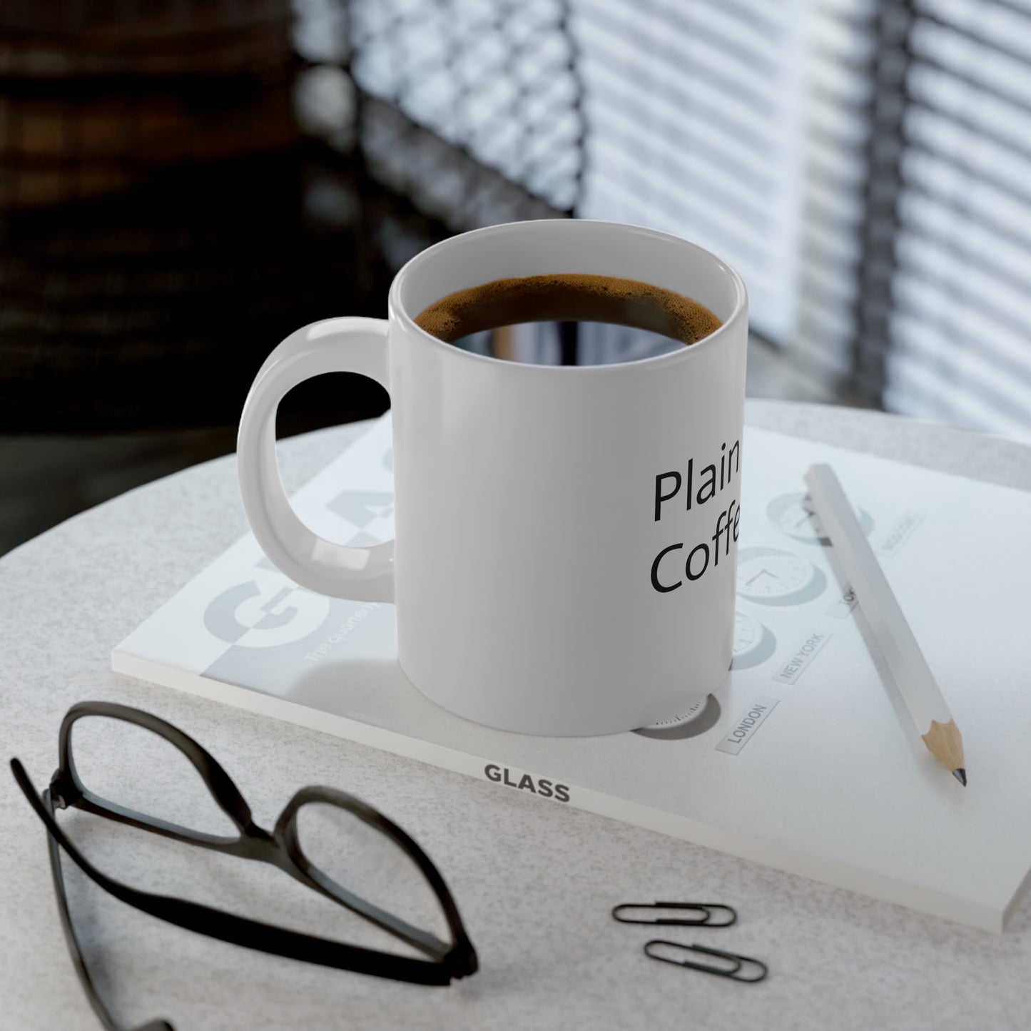 Plain White Coffee Cup Jumbo Mug, 20oz