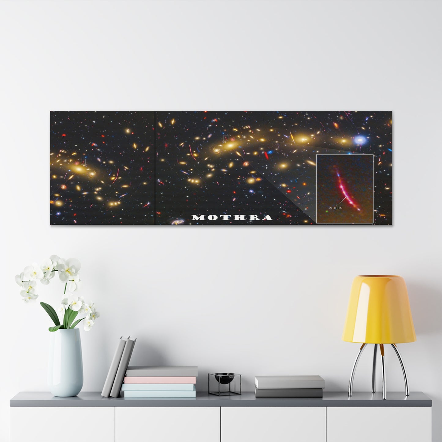 Mothra Takes Flight: Cosmos Series 6 Canvas Print