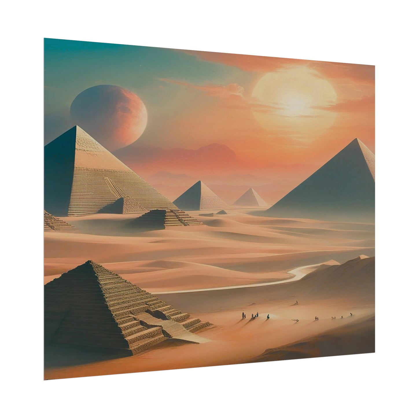 Pyramids of Egypt Watercolor Posters: Timeless Wonders for Your Walls