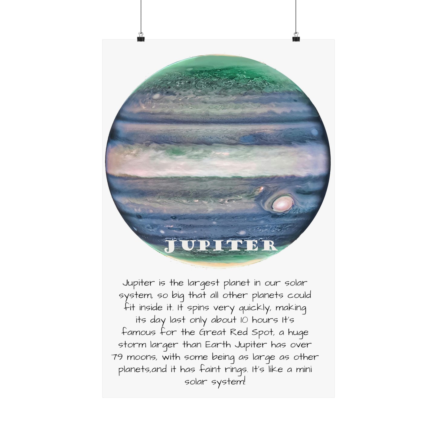 Jupiter's Majesty: Premium Cosmos Series Poster