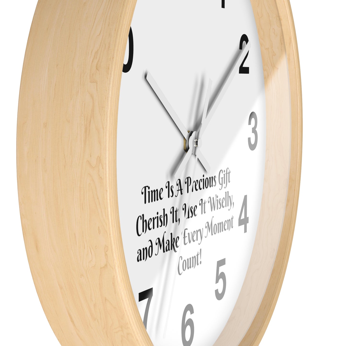 Time is a precious gift, cherish it, use it wisely, and make every moment count! Clock Wall Clock Home Use!