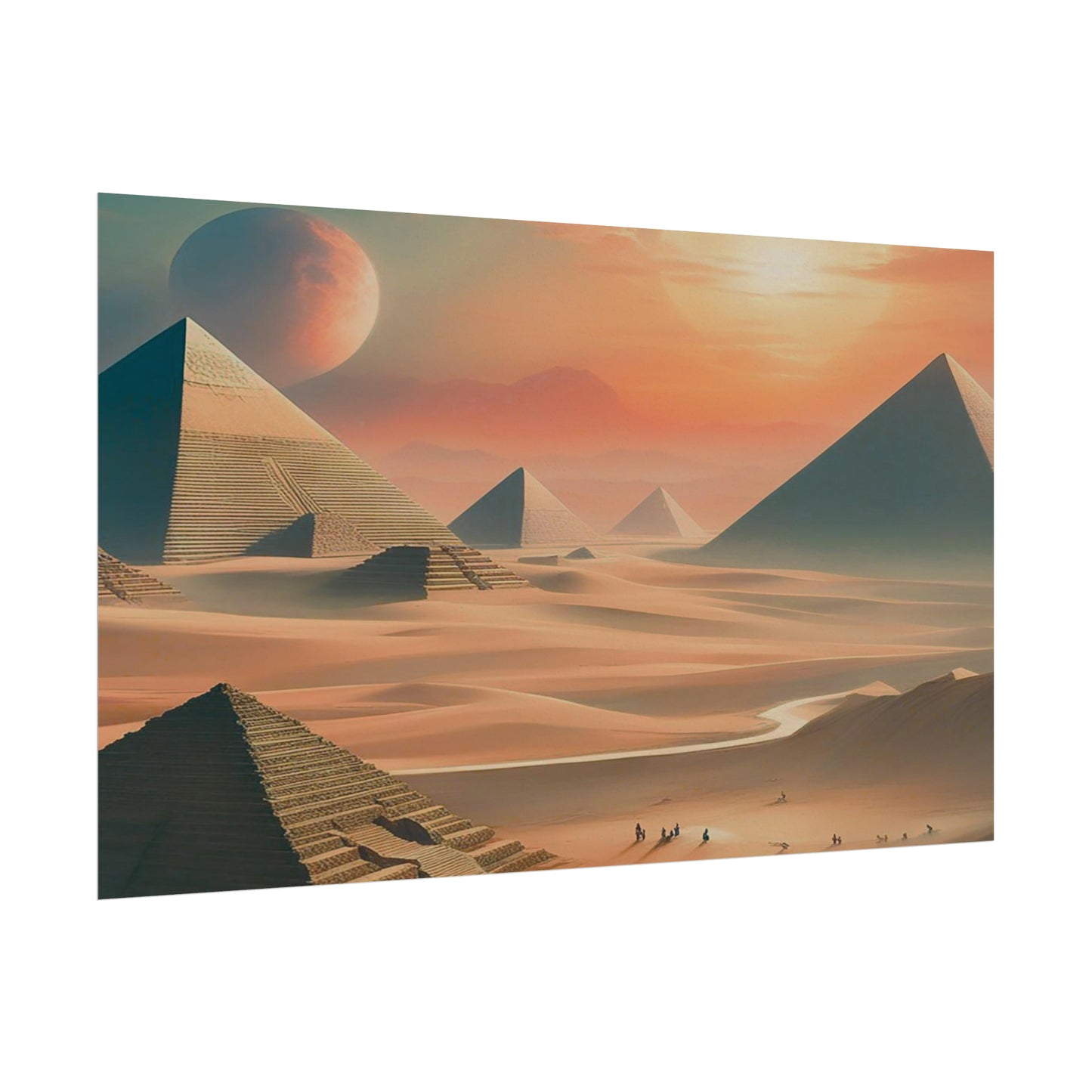 Pyramids of Egypt Watercolor Posters: Timeless Wonders for Your Walls