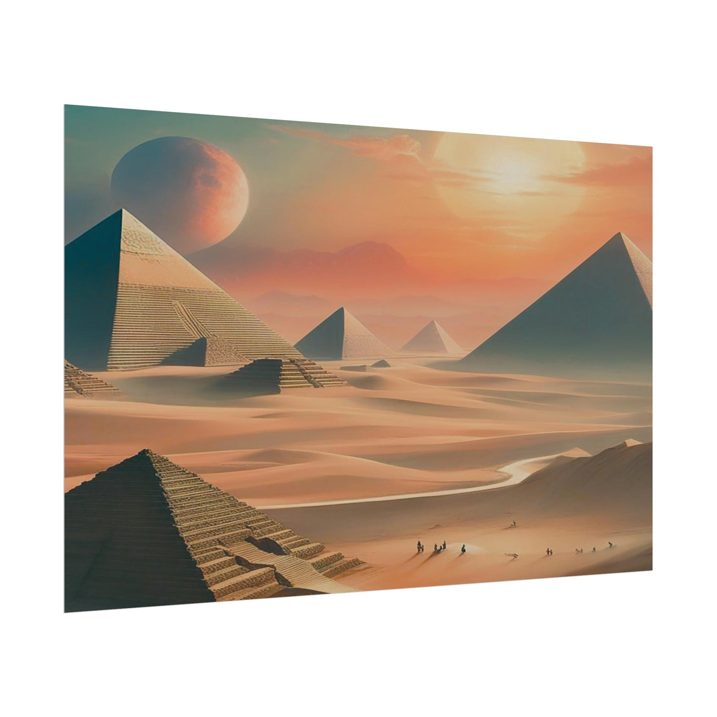 Pyramids of Egypt Watercolor Posters: Timeless Wonders for Your Walls