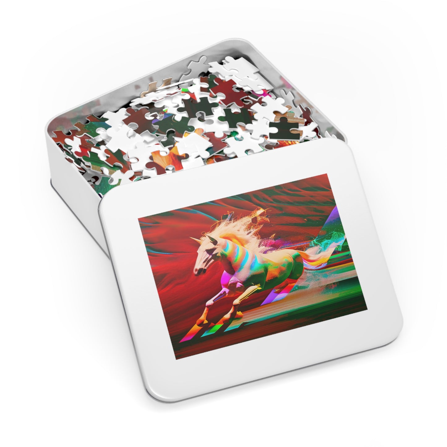 Embrace the Magic: "The Magic Pony" Jigsaw Puzzle (500,1000-Piece) Red Left