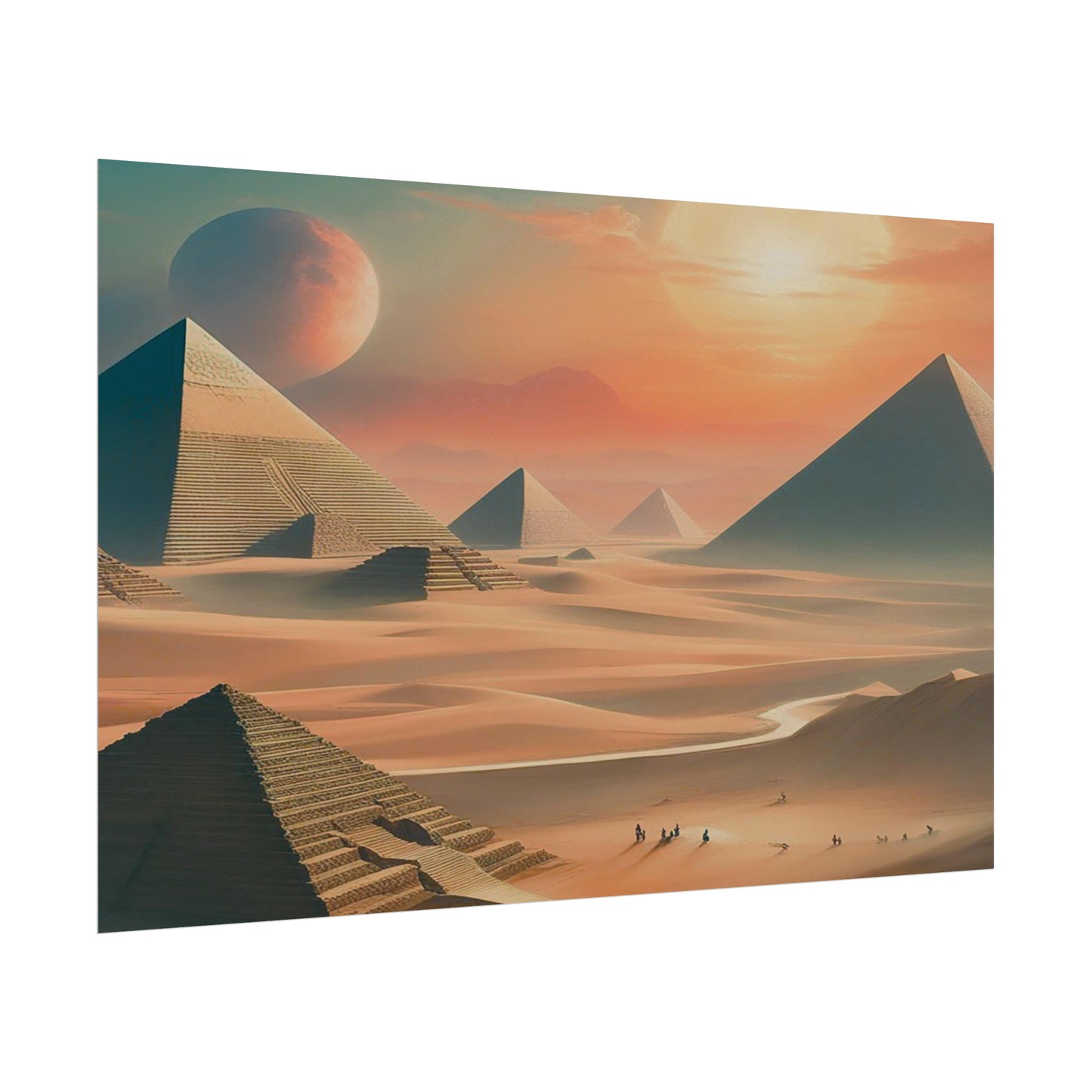 Pyramids of Egypt Watercolor Posters: Timeless Wonders for Your Walls