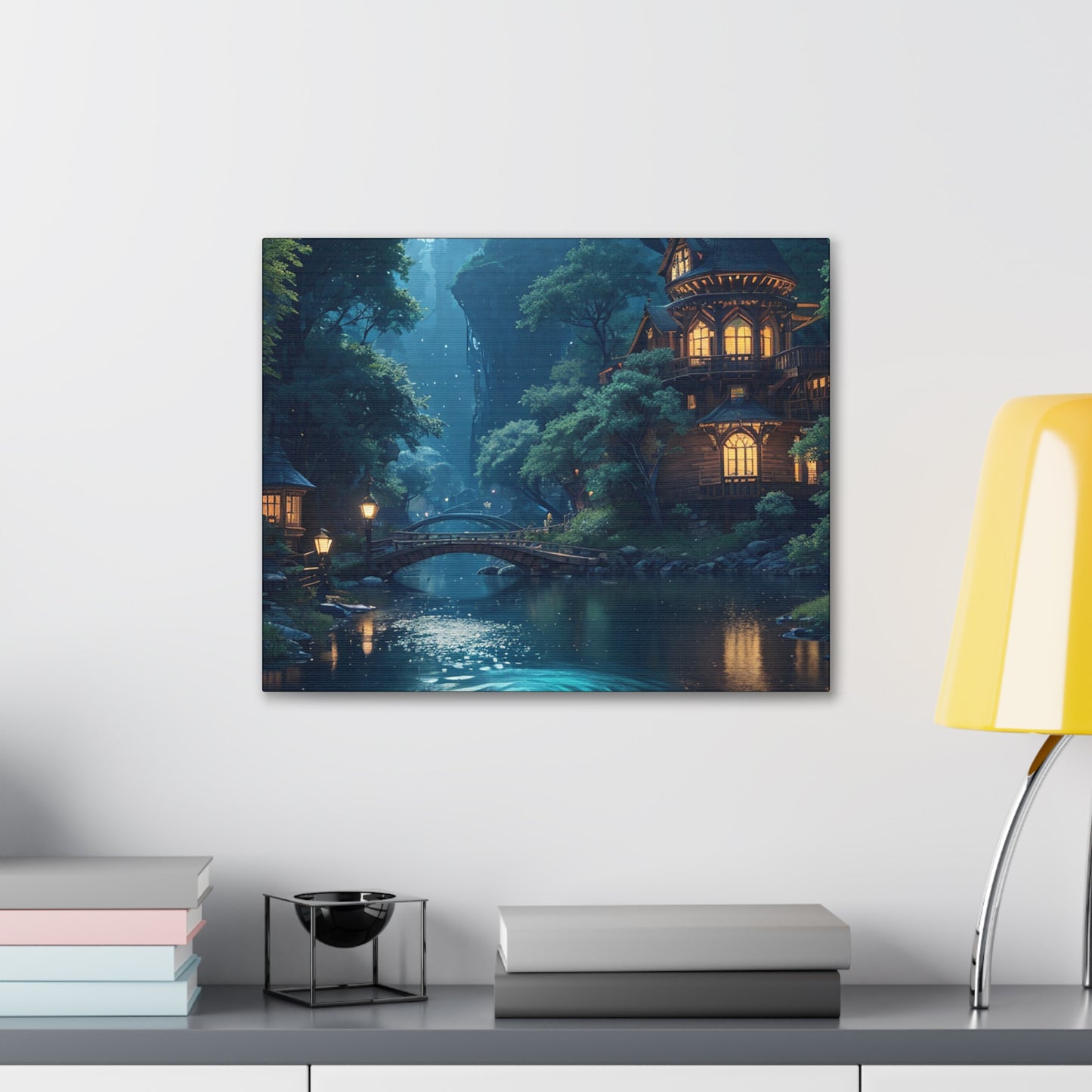 Forest For The Trees Night Canvas Gallery Wraps