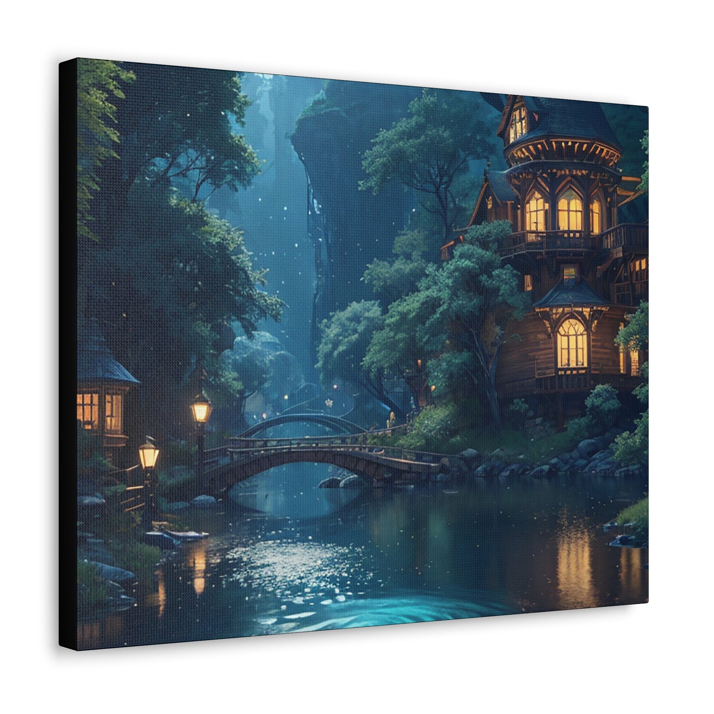 Forest For The Trees Night Canvas Gallery Wraps