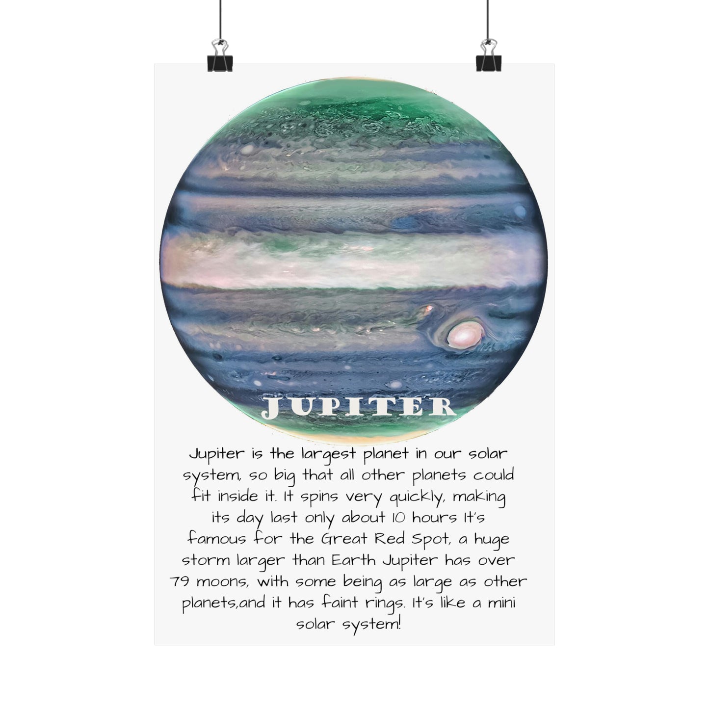 Jupiter's Majesty: Premium Cosmos Series Poster