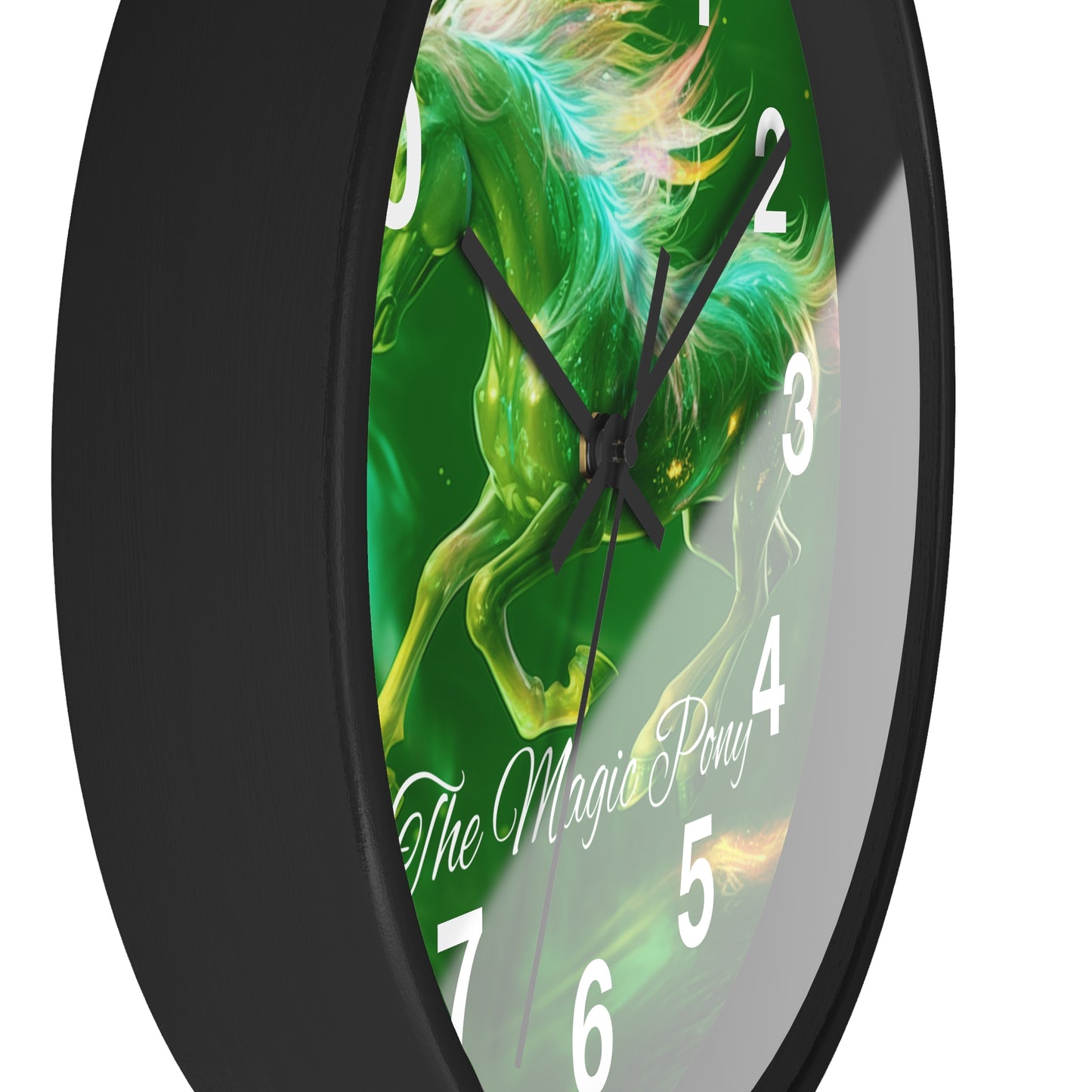 Clock Enchant Your Space: "The Magic Pony" Wall Clock