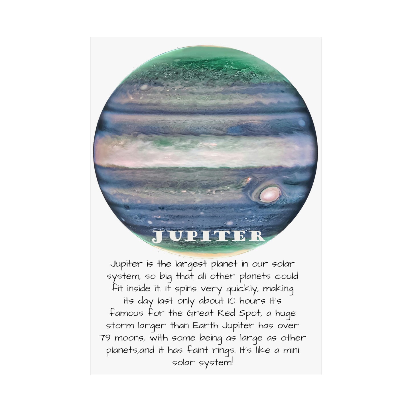 Jupiter's Majesty: Premium Cosmos Series Poster