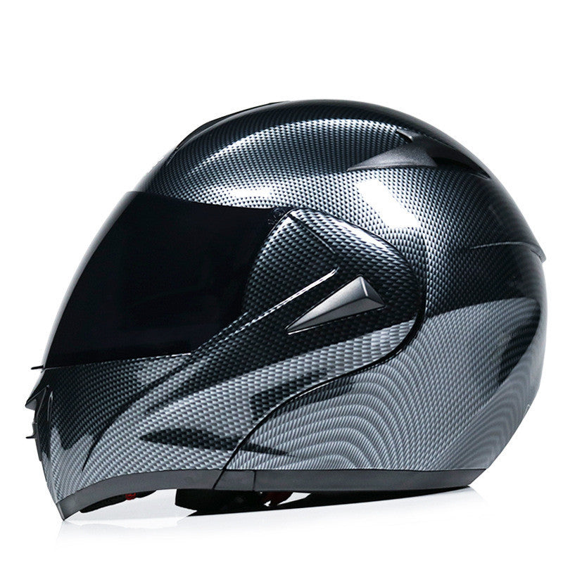 Open-Face Motorcycle Helmet: Lightweight, Stylish Carbon Fiber Design