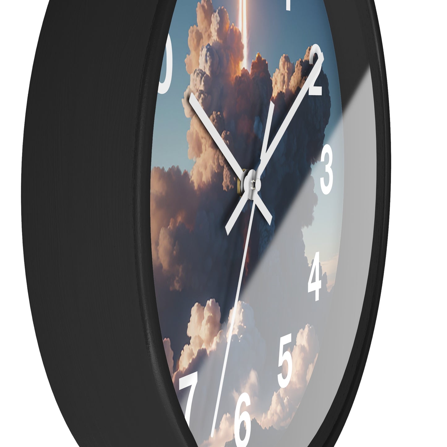Space-Themed Wall Clock: Rocket Design Adds Fun to Any Room