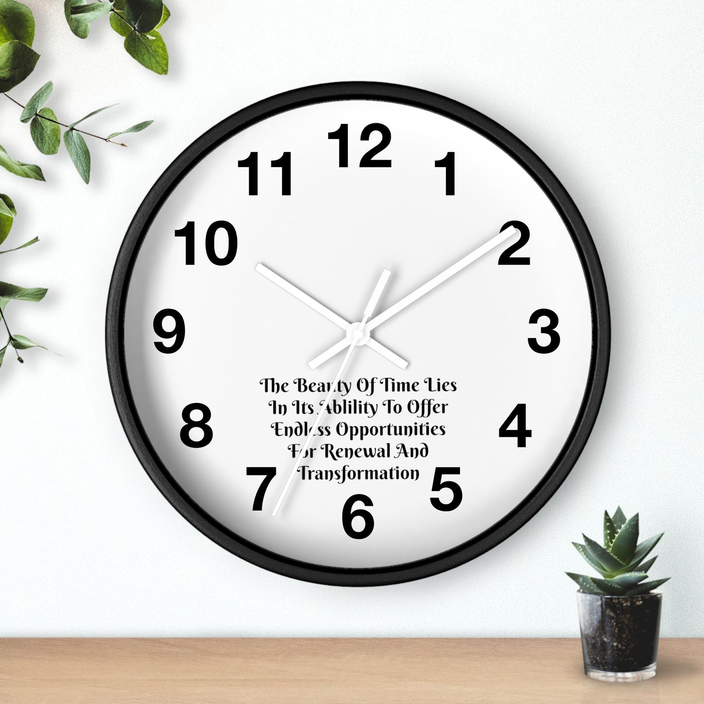 The beauty of time lies in its ability to offer endless opportunities for renewal and transformation! Clock Wall Clock Home Use!!
