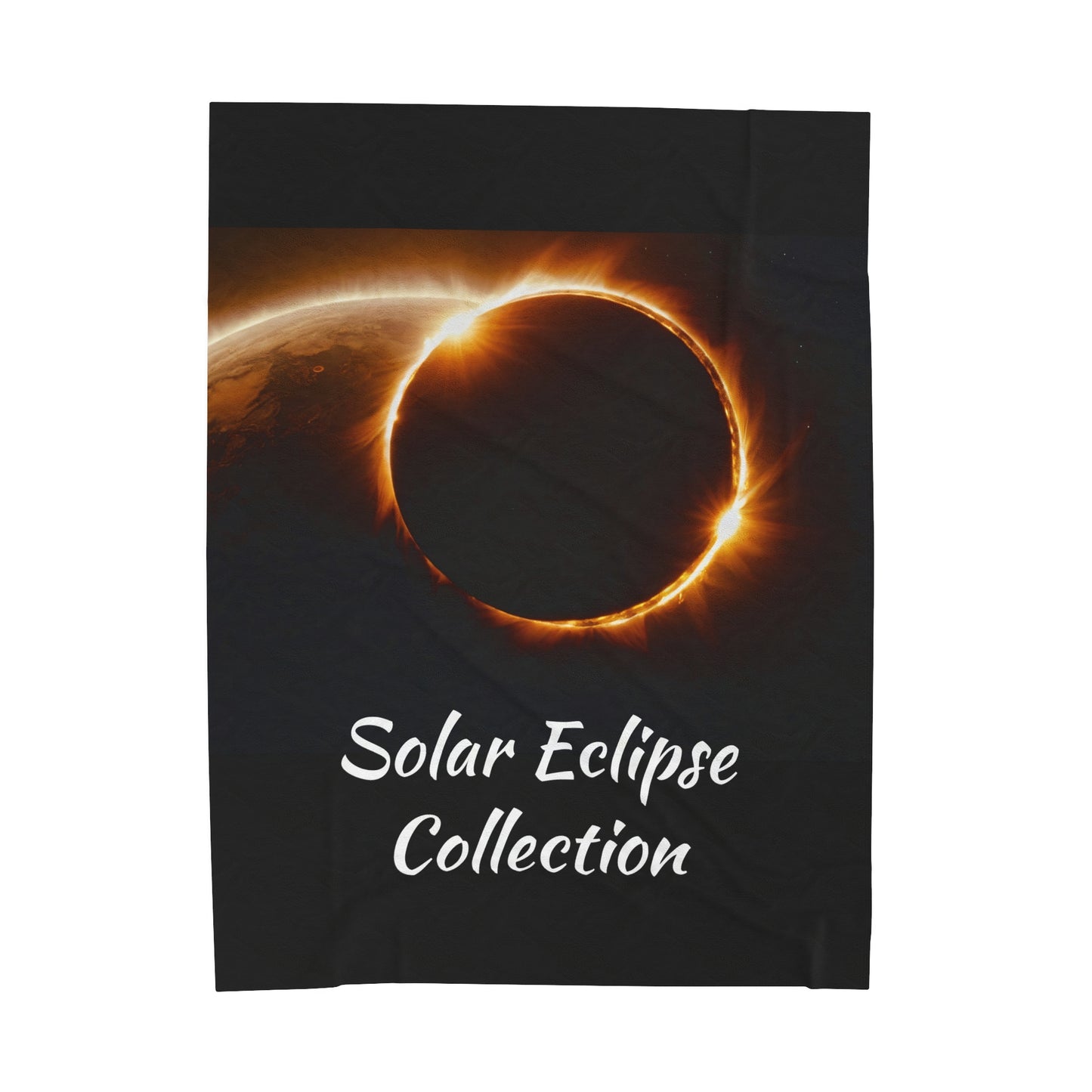 Solar Eclipse Collection Velveteen Plush Blanket  60x80" $59.99