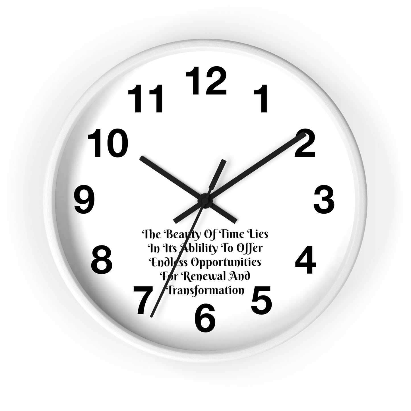 The beauty of time lies in its ability to offer endless opportunities for renewal and transformation! Clock Wall Clock Home Use!!