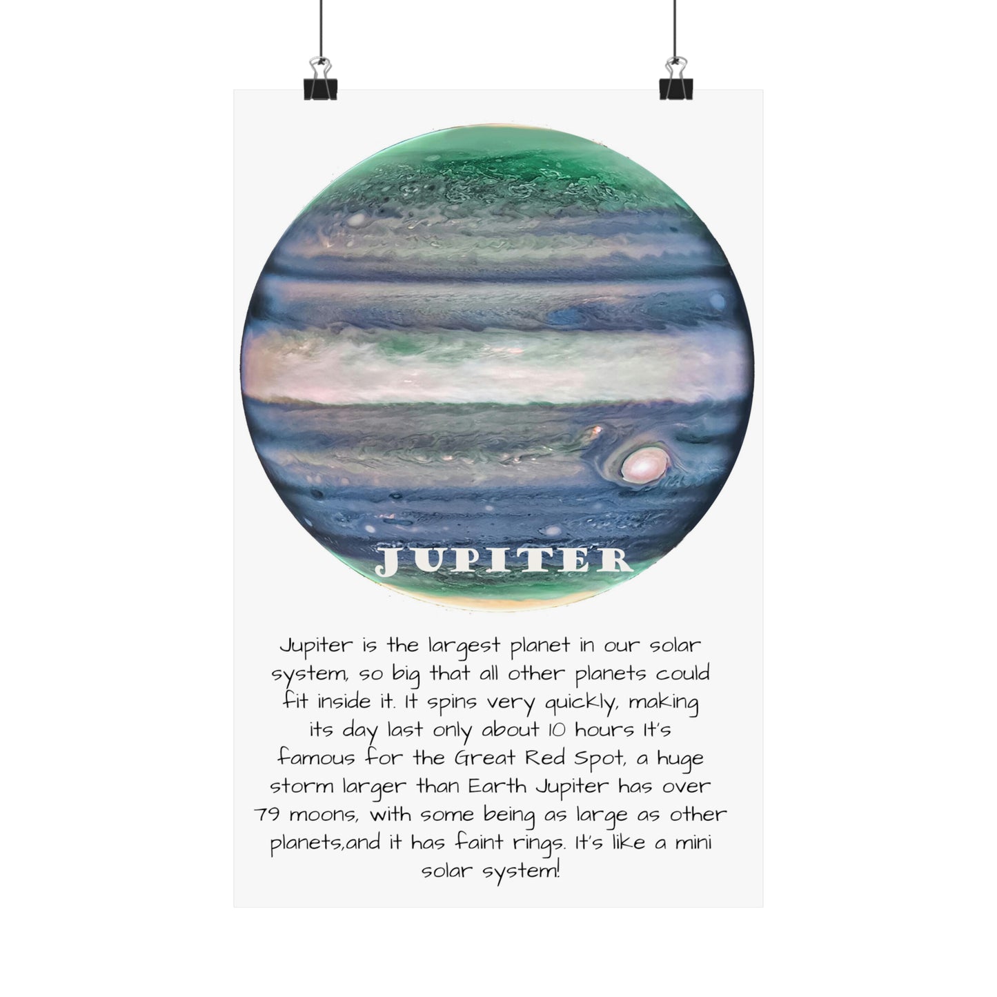 Jupiter's Majesty: Premium Cosmos Series Poster