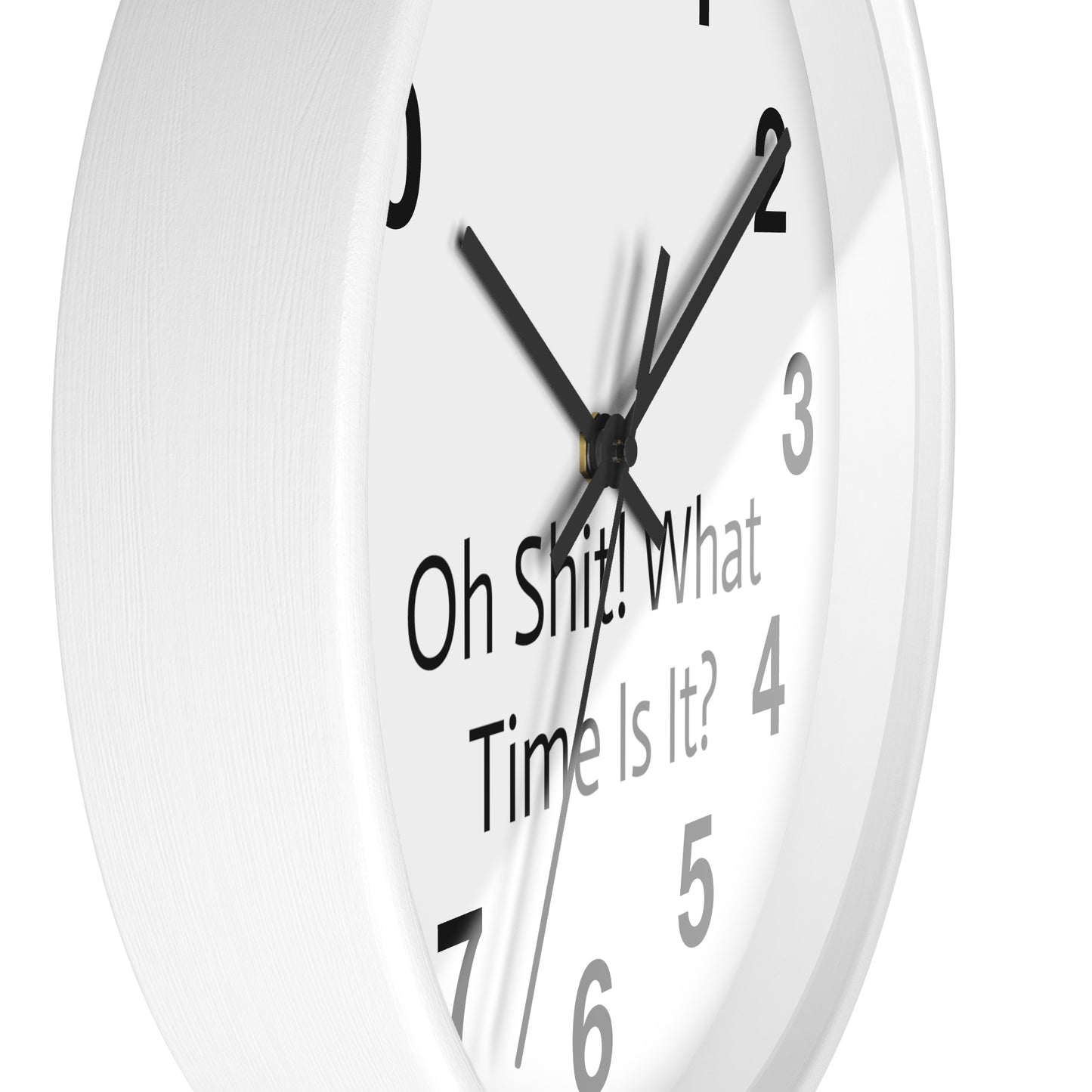 "Oh Shit! What Time Is It?" Wall Clock: Humor Meets Timekeeping