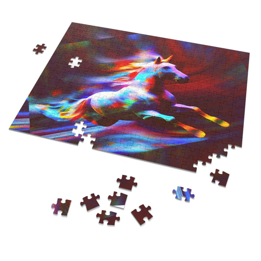 "The Magic Pony" Leaping Unicorn Puzzle: Build a World of Fantasy (500,1000-Piece) Leap