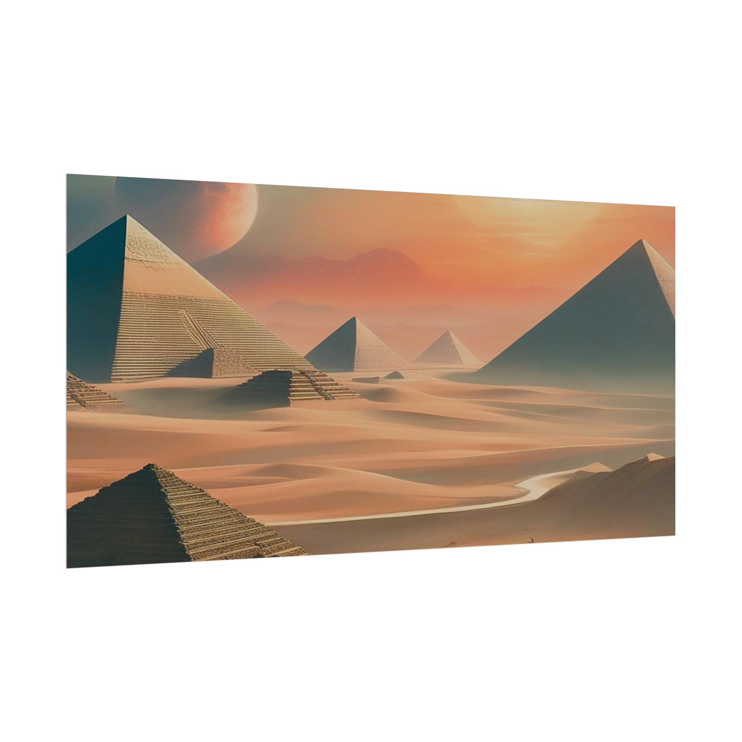 Pyramids of Egypt Watercolor Posters: Timeless Wonders for Your Walls