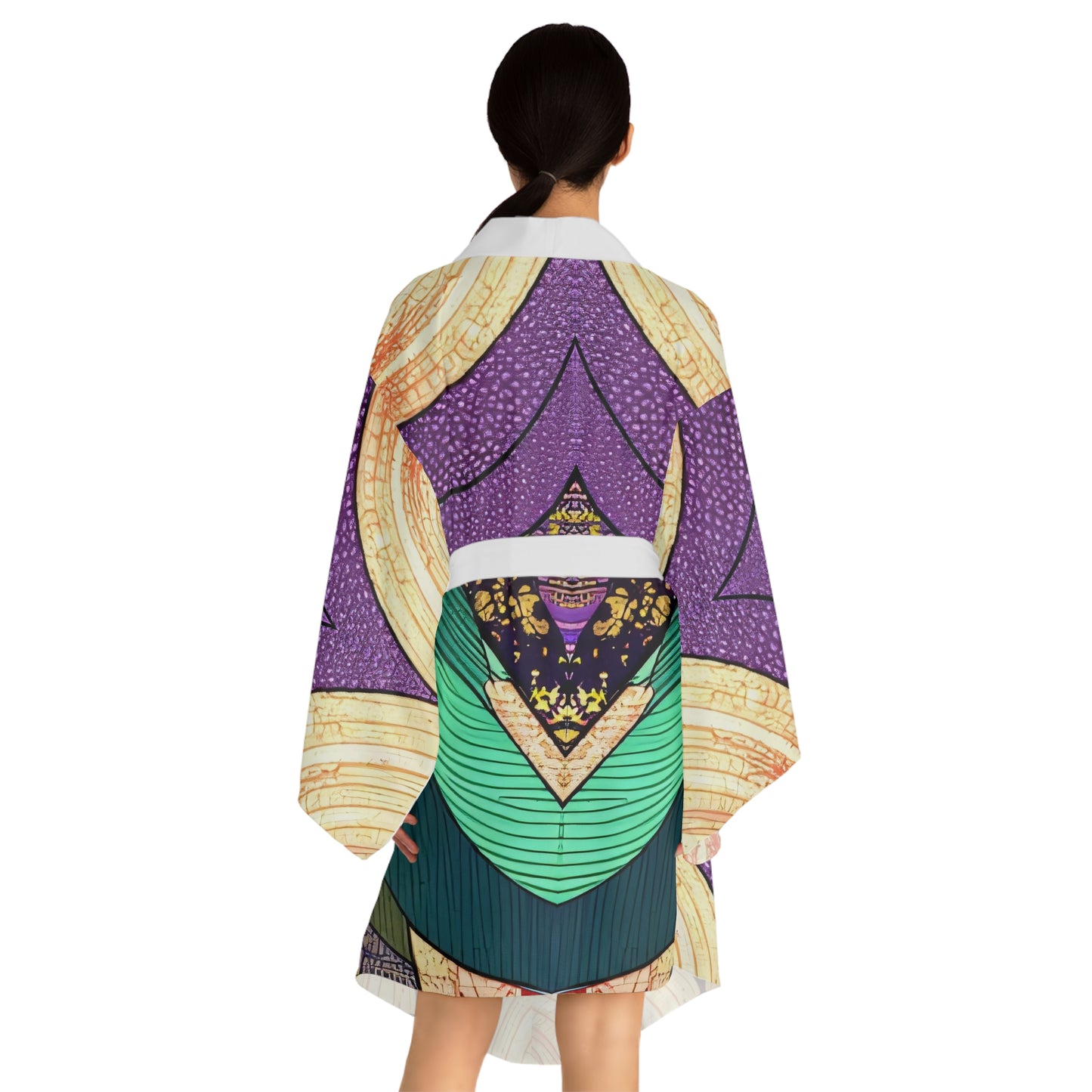 Sophisticated Cosmopolitan Series (K) Long Sleeve Kimono Robe 🌸
