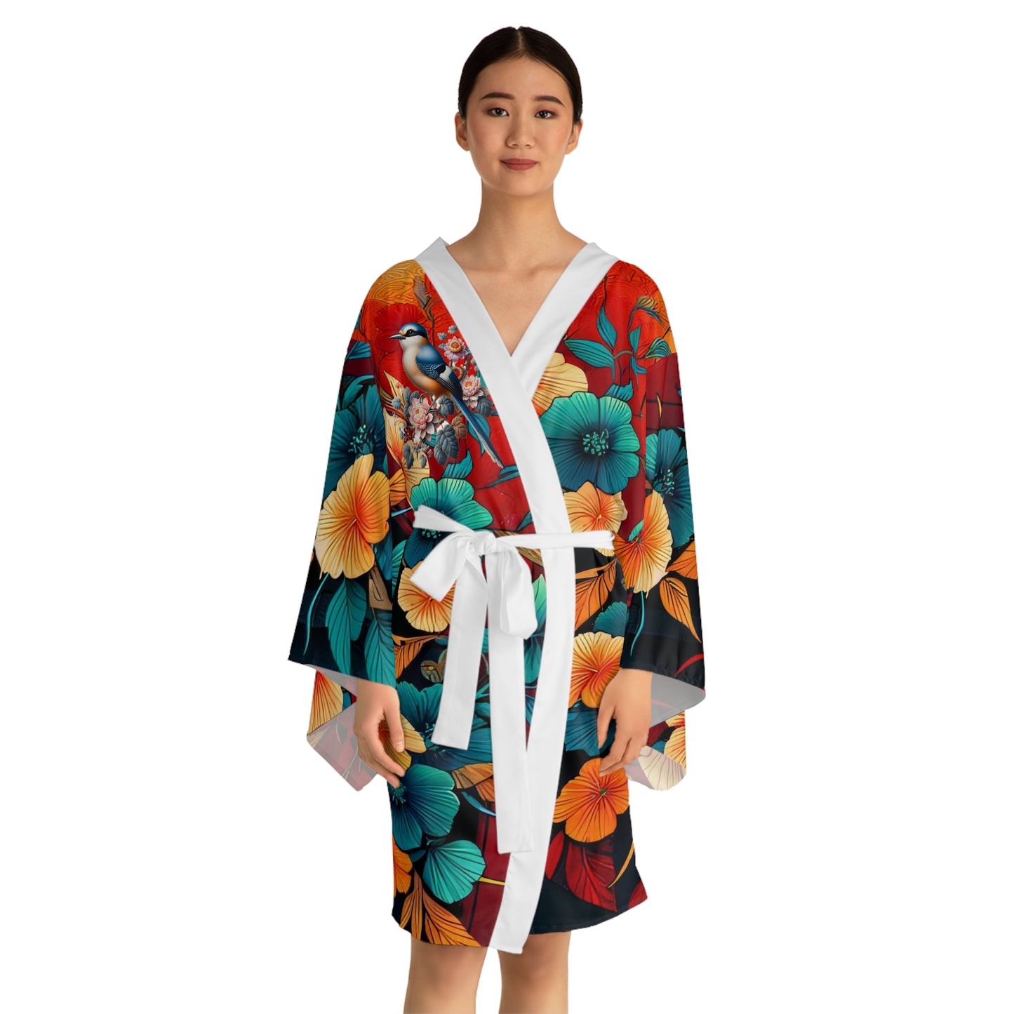 Sophisticated Cosmopolitan Series (J) Long Sleeve Kimono Robe 🌸