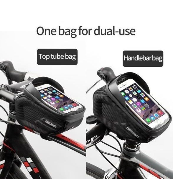 Upgrade Your Ride: CoolChange Bike Bag with Phone Mount & Rainproof Design