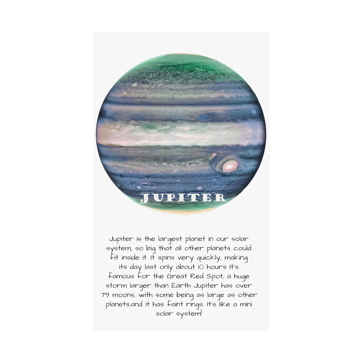 Jupiter's Majesty: Premium Cosmos Series Poster